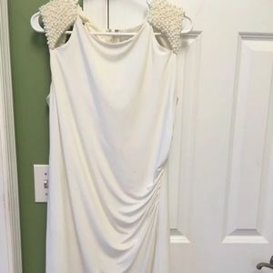 WHITE DESIGNER DRESS